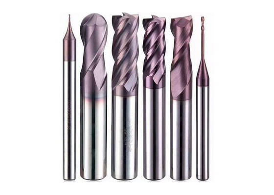 China Steel / Stainless / Aluminium Processing HRC 63 Durable Tungsten Carbide End Mill supplier