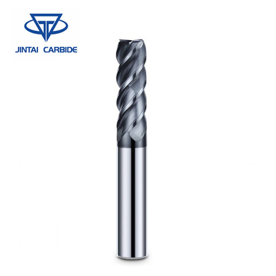 China HRC60 Solid Tungsten Carbide End Mill Types Of Milling Cutter 4 Flutes supplier