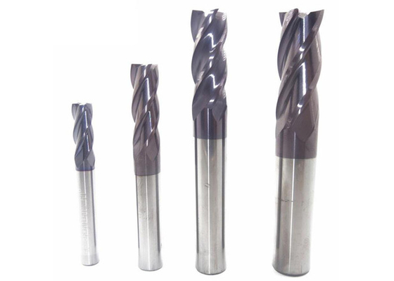 HRC45 Degrees AlTiN Coating Carbide Ball Nose End Mill for Steel Iron and Aluminum Processing supplier