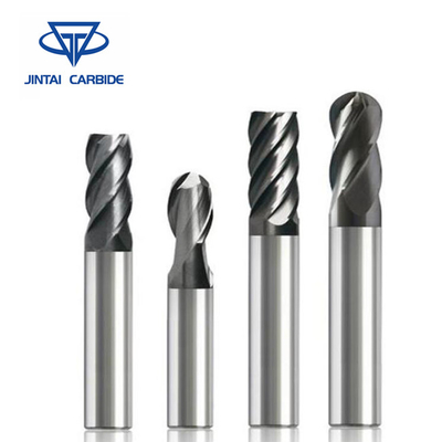 Solid Tungsten Carbide 2/4/6 Flute End Mill Cutter / Router Bit For Milling supplier