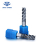 HRC60 Solid Tungsten Carbide End Mill Types Of Milling Cutter 4 Flutes supplier
